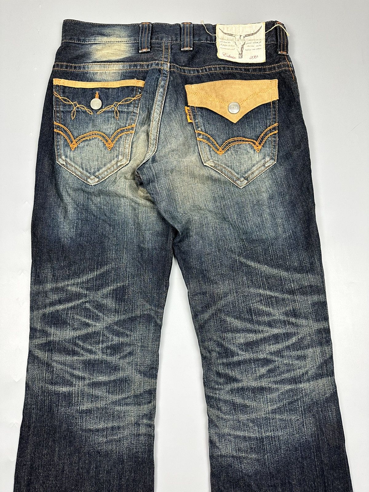If Six Was Nine Vintage Edwin Flared Denim Size US 33 - 4 Thumbnail