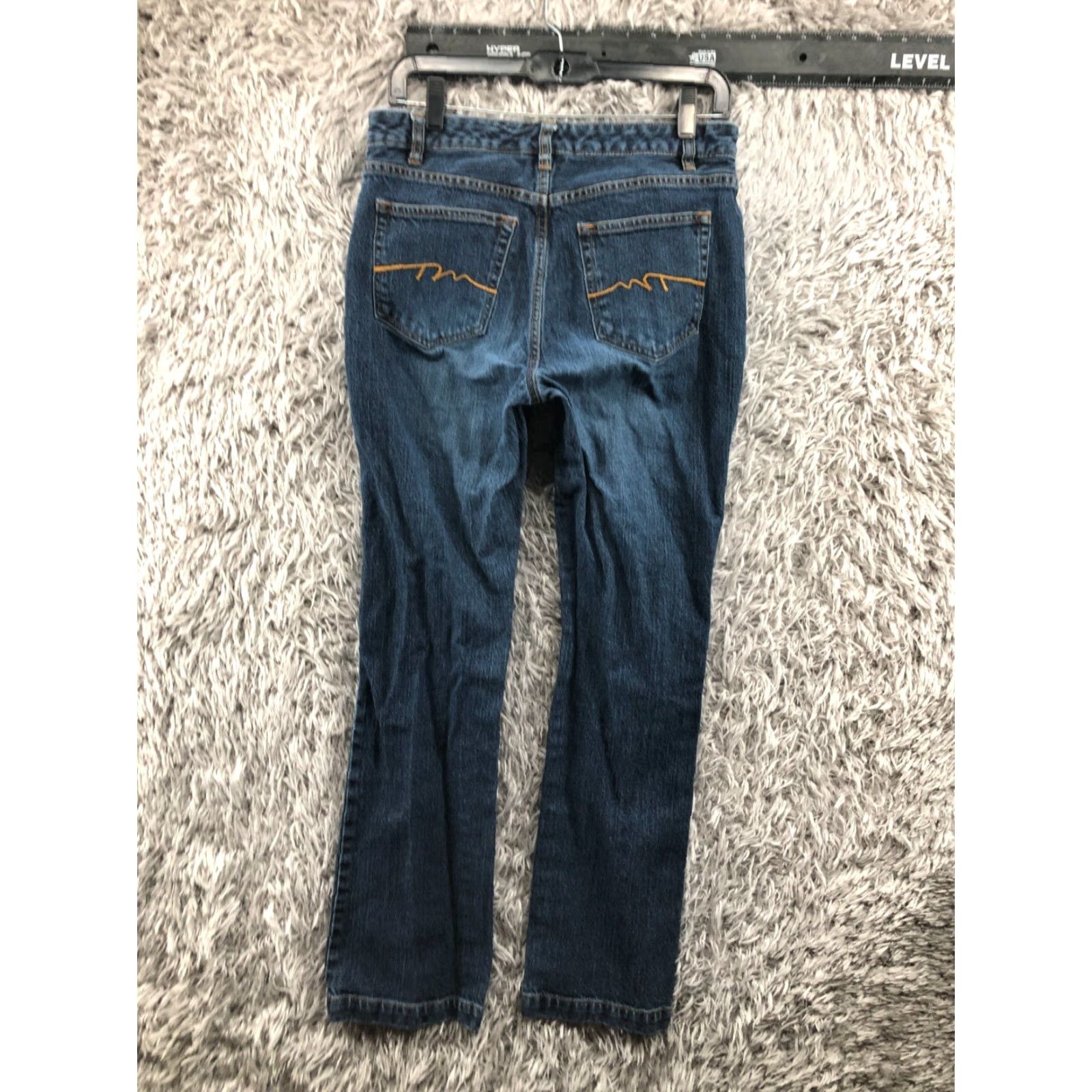 Vintage Columbia Jeans Flat Wash Blue 8 Womens Medium Straight 5-Pocket Denim Hip Belt Loops Regular Rise Mid Vintage No Size 30" / US 8 / IT 44 - 5 Thumbnail