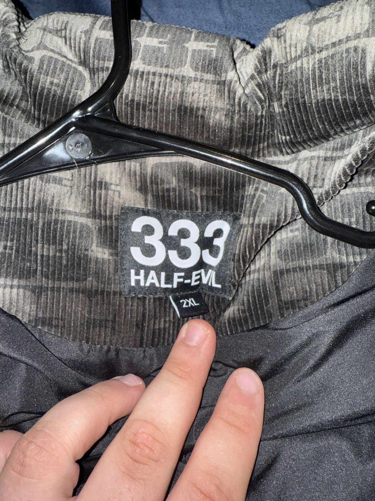 Half Evil Limited Edition Corduroy Half Evil Puffer Jacket Size US XXL / EU 58 / 5 - 4 Thumbnail
