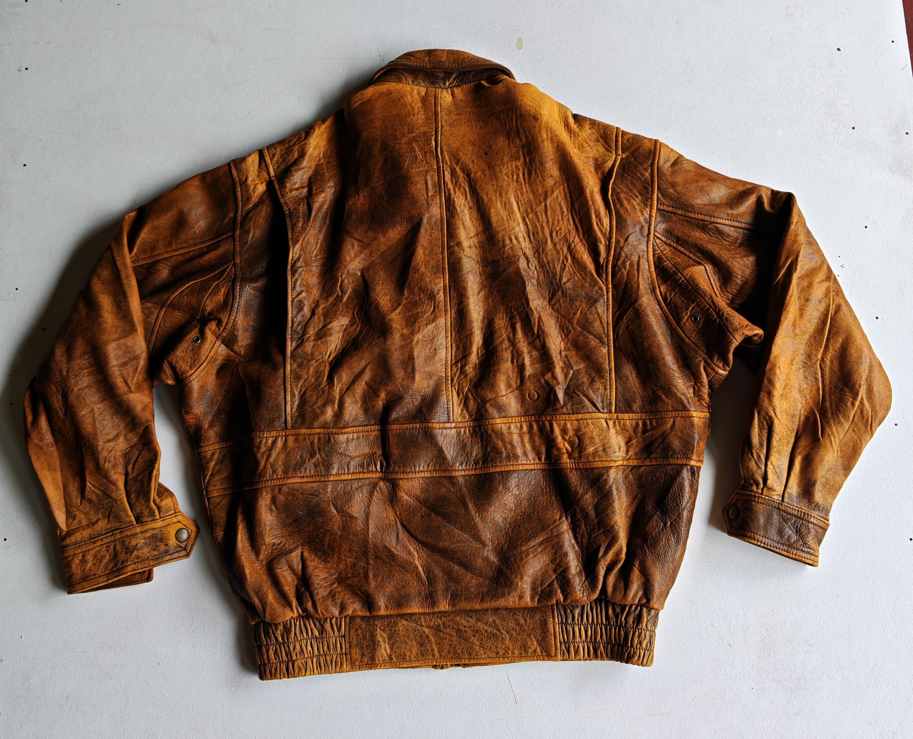 Other Rare!!! Flight Jacket USA Leather Size US L / EU 52-54 / 3 - 2 Thumbnail