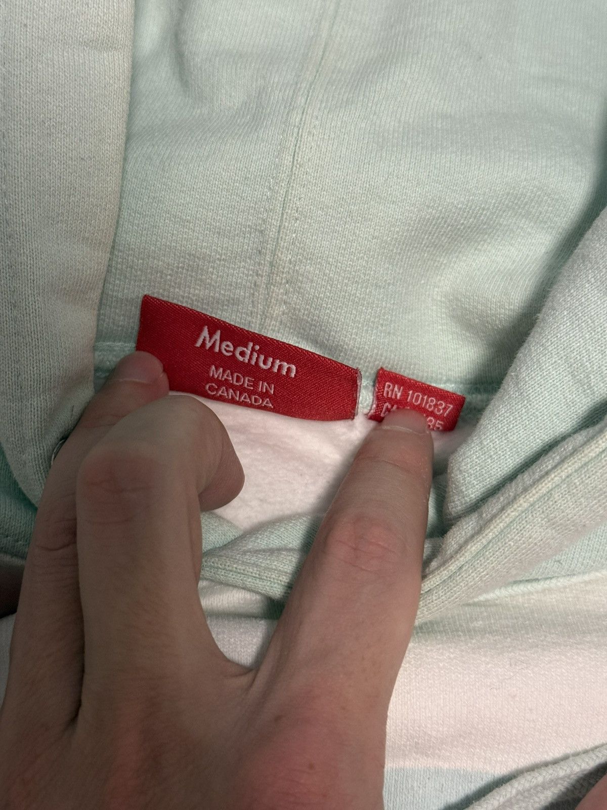 Supreme Supreme blocked hooded sweatershirt hoodie ice blue Size US M / EU 48-50 / 2 - 4 Thumbnail