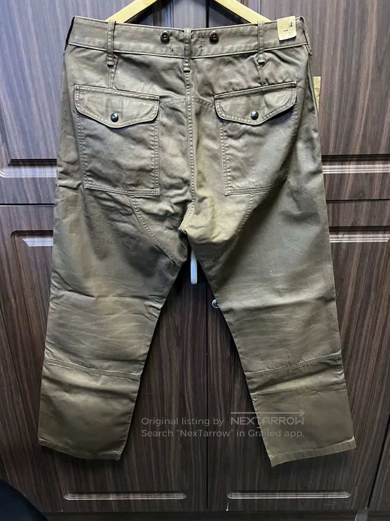 RRL Ralph Lauren RRL Ralph Lauren Oil wax military pants, pants, jeans Size US 32 / EU 48 - 1 Thumbnail