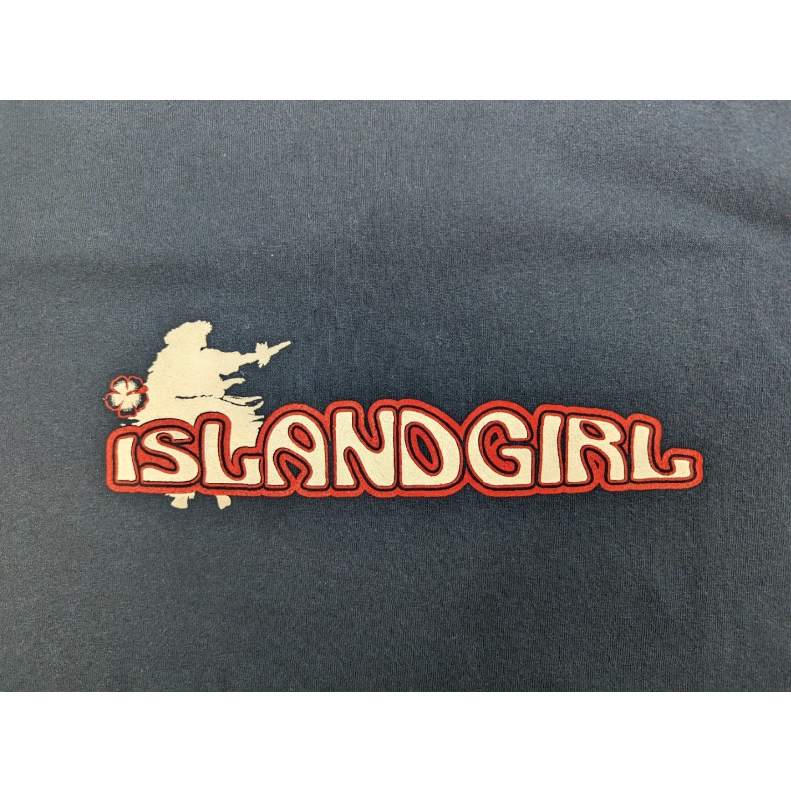 Vintage Island Girl Hawaii Navy T-Shirt Island Brickhouse Apparel Size Large Size US L / EU 52-54 / 3 - 2 Thumbnail