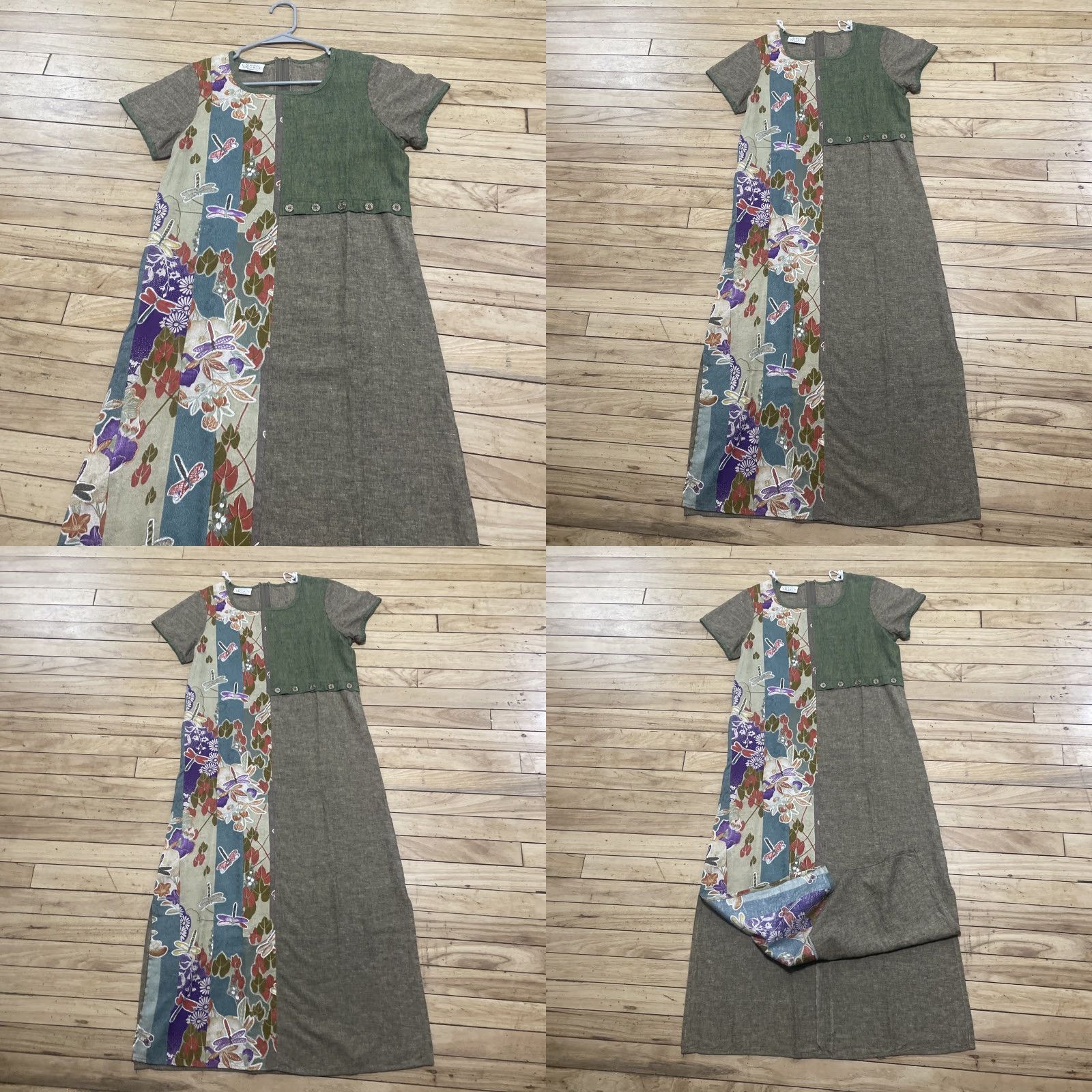 Vintage VINTAGE Lauren Michelle Hawaiian Maxi Dress Women M Linen Brown Abstract Lagen Size M / US 6-8 / IT 42-44 - 11 Thumbnail
