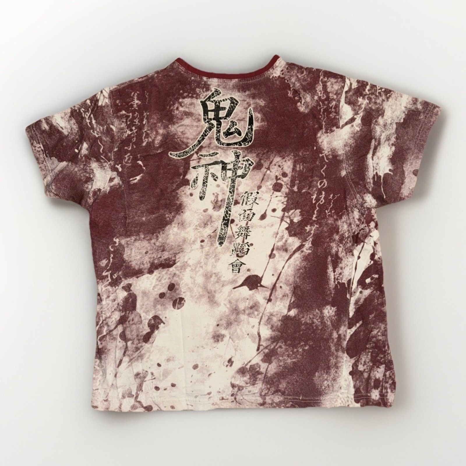 Band Tees × Vintage Masquerade Y2K Style Red All Over Print Graphic T-Shirt M Size US M / EU 48-50 / 2 - 4 Thumbnail