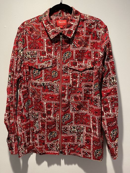 Supreme Supreme Broken Paisley Flannel | Grailed