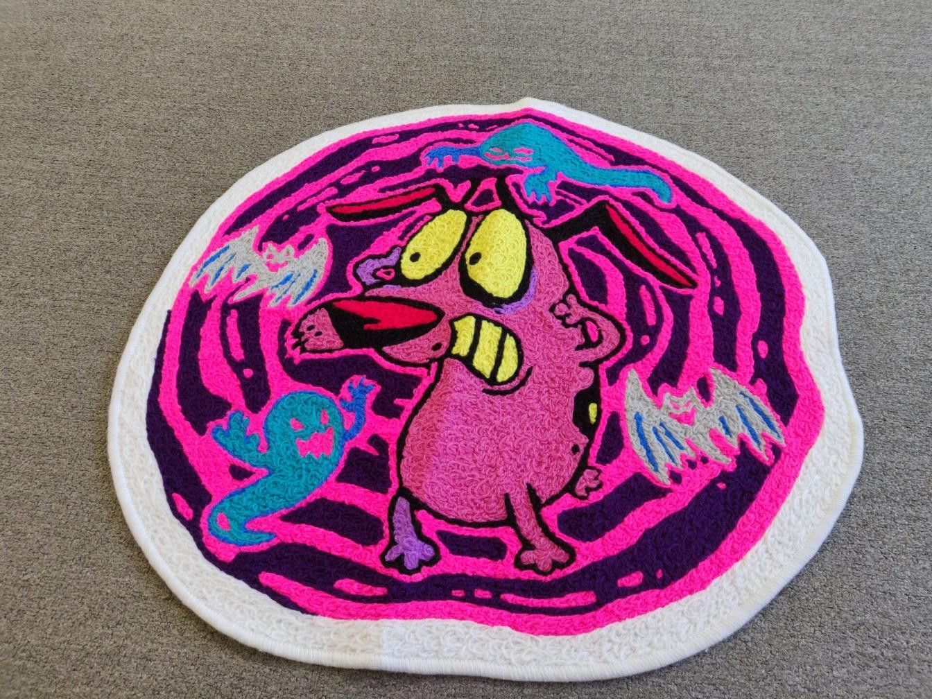 Other Courage the Cowardly Dog Cartoon Wool Thread Carpet Size ONE SIZE - 1 Thumbnail