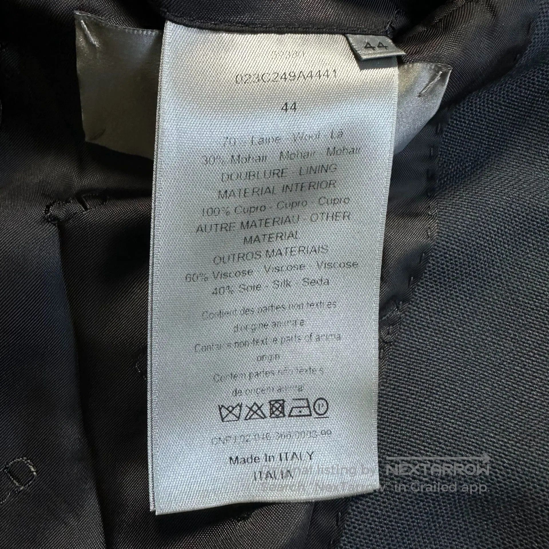 Dior Dior Men Satin Runway Blazer. Size US S / EU 44-46 / 1 - 4 Thumbnail