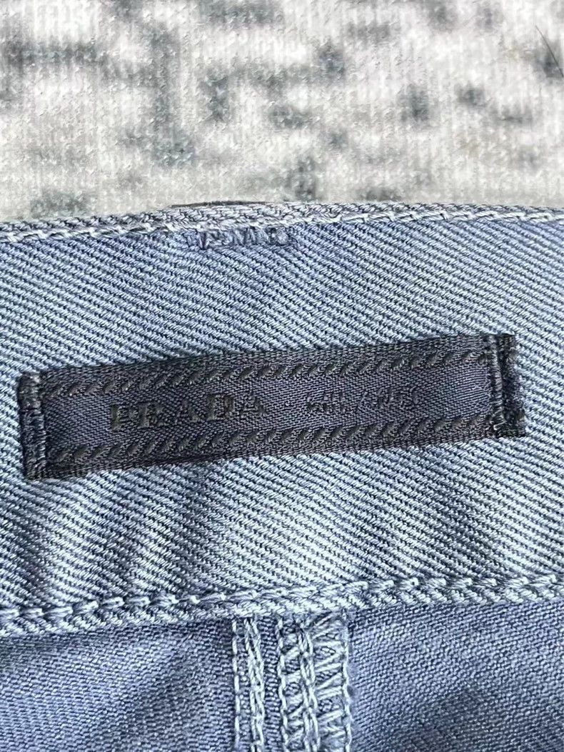 Prada Prada Leather brand made of old dark blue jeans 2501-Nextar Size US 31 - 3 Thumbnail