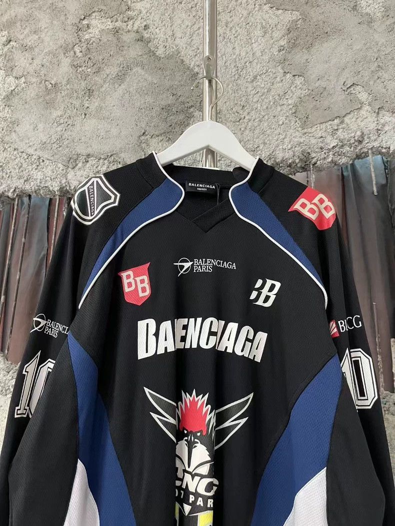 Balenciaga Balenciaga Long Sleeve Hockey Jersey-2506 Size US XS / EU 42 / 0 - 3 Thumbnail