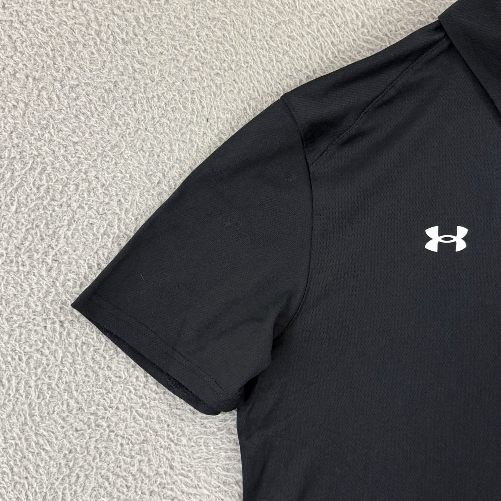 Under Armour VINTAGE Under Armour Shirt Mens XL Black Golf Sport Stretch Team Tech Polo Button NWT Size US XL / EU 56 / 4 - 4 Thumbnail