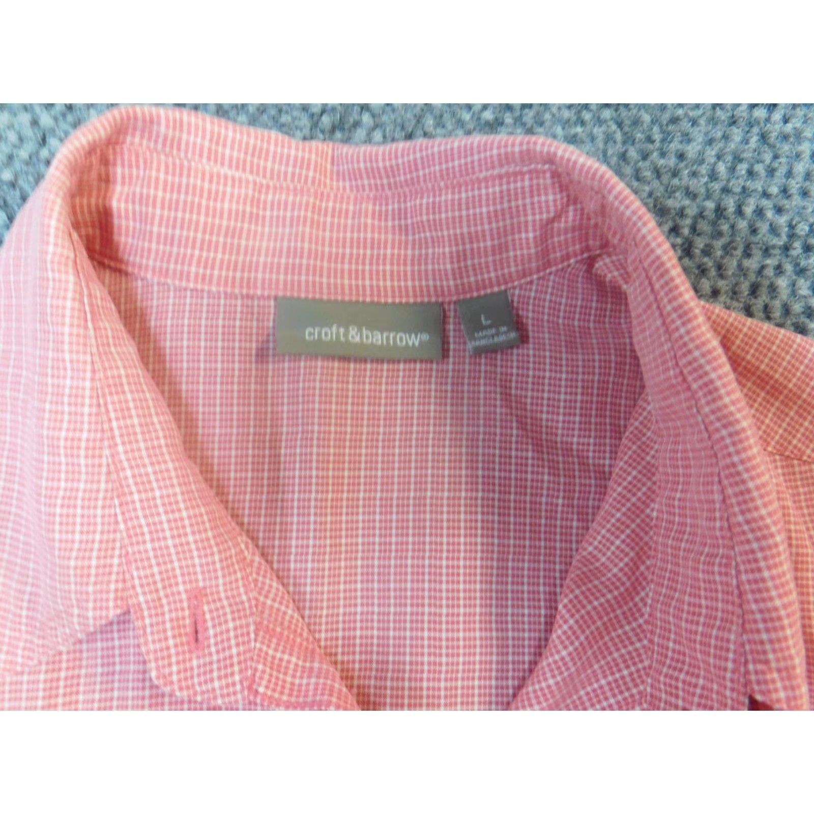 Croft & Barrow Croft & Barrow Womens Blouse Red Plaid Button-Up Large L Short Sleeve Collared Logo Basic Shirt Womens Size L Red Size L / US 10 / IT 46 - 5 Thumbnail