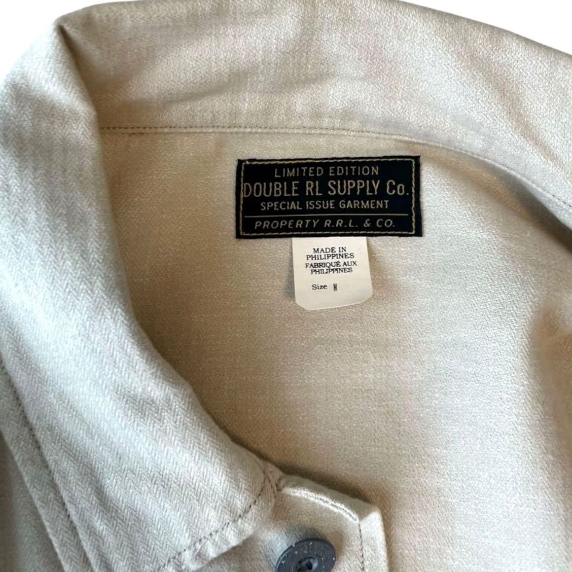 Ralph Lauren RRL RALPH LAUREN Men's Jacket Ivory M Solid Casual USED Fatigue Jungle Style Size US M / EU 48-50 / 2 - 3 Thumbnail