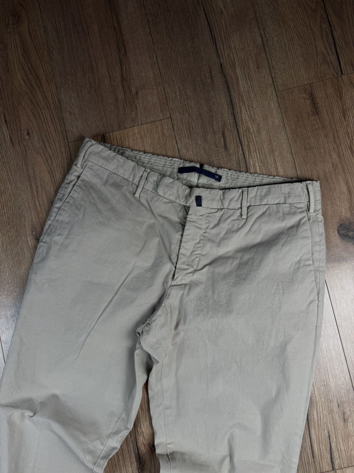Incotex Incotex Slim Fit Beige Chinos Cotton Elastane Size 50 Size US 34 / EU 50 - 8 Thumbnail
