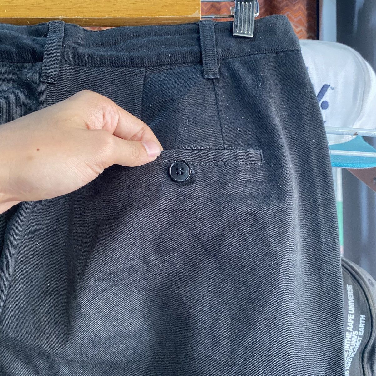 agnes b. Agnes B. Homme Paris Men's Black Loose Fit Chino Pants Size US 30 / EU 46 - 10 Thumbnail