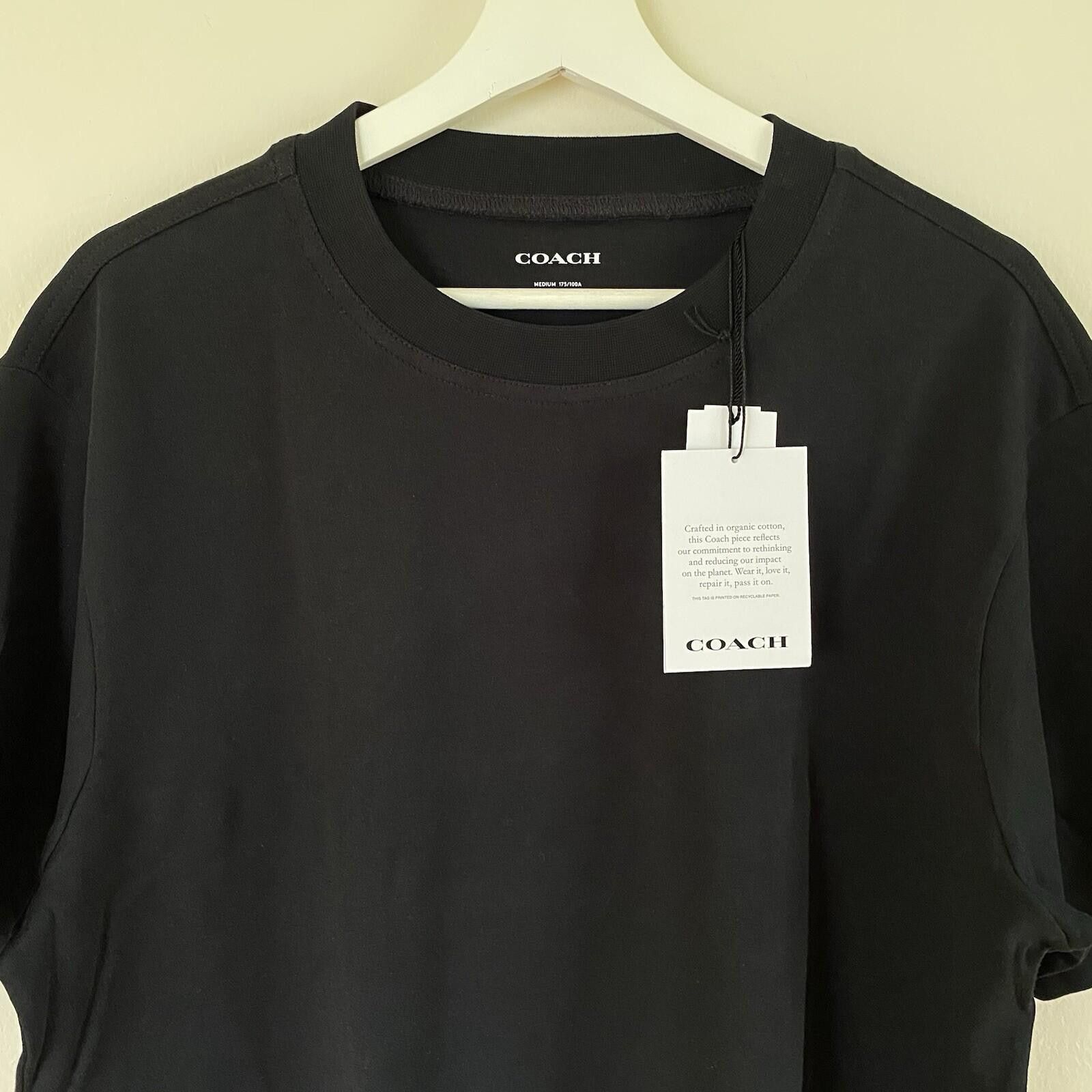 Coach NWT Coach Men's T Shirt In Organic Cotton Black Size M Size US M / EU 48-50 / 2 - 3 Thumbnail