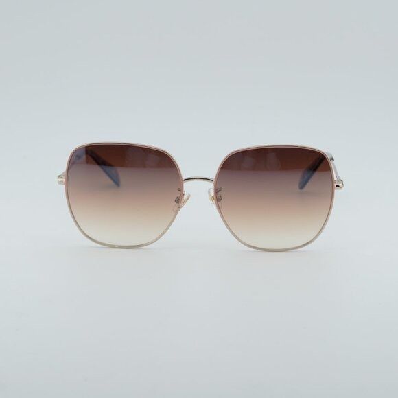 Kate Spade Kate Spade CHARLI/F/S 0AU2 NQ Sunglasses Red Gold Square Size ONE SIZE - 2 Thumbnail