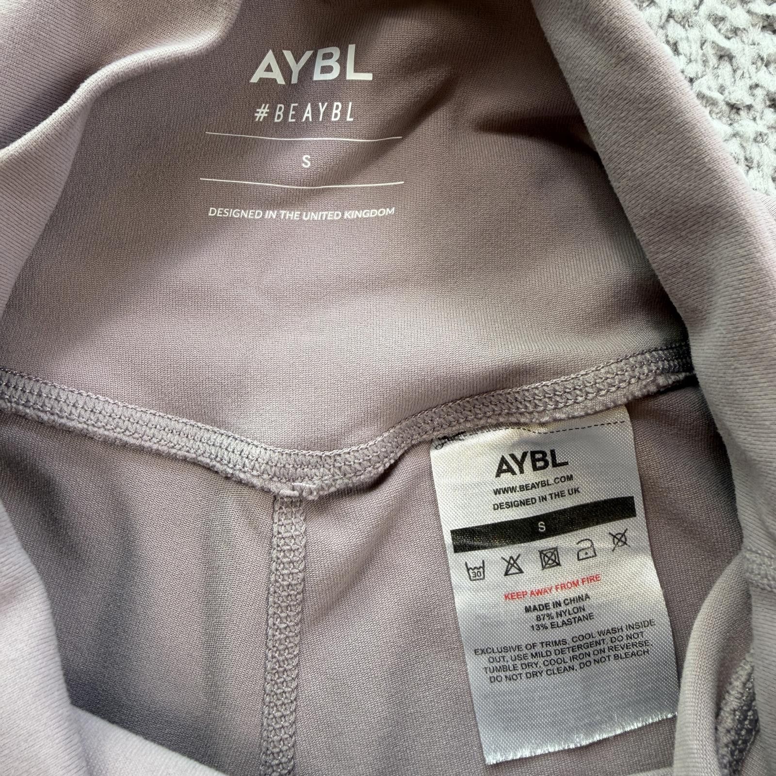 Virgil Abloh AYBL Taupe High Waisted Biker Shorts Womens S Gym Activewear Size 28" / US 6 / IT 42 - 4 Thumbnail