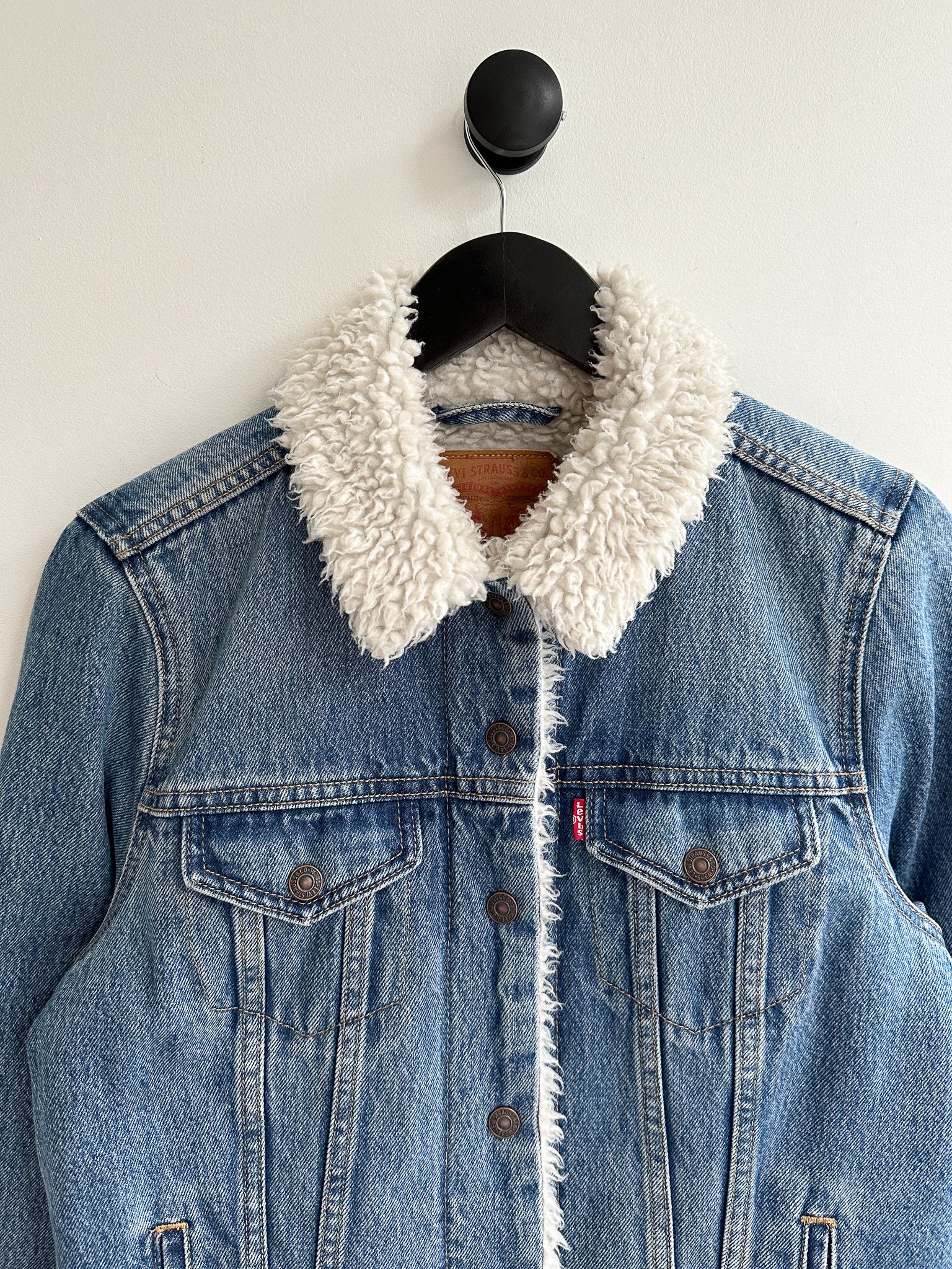 Levi's Vintage Levi's Denim Sherpa Jacket Size M / US 6-8 / IT 42-44 - 4 Thumbnail