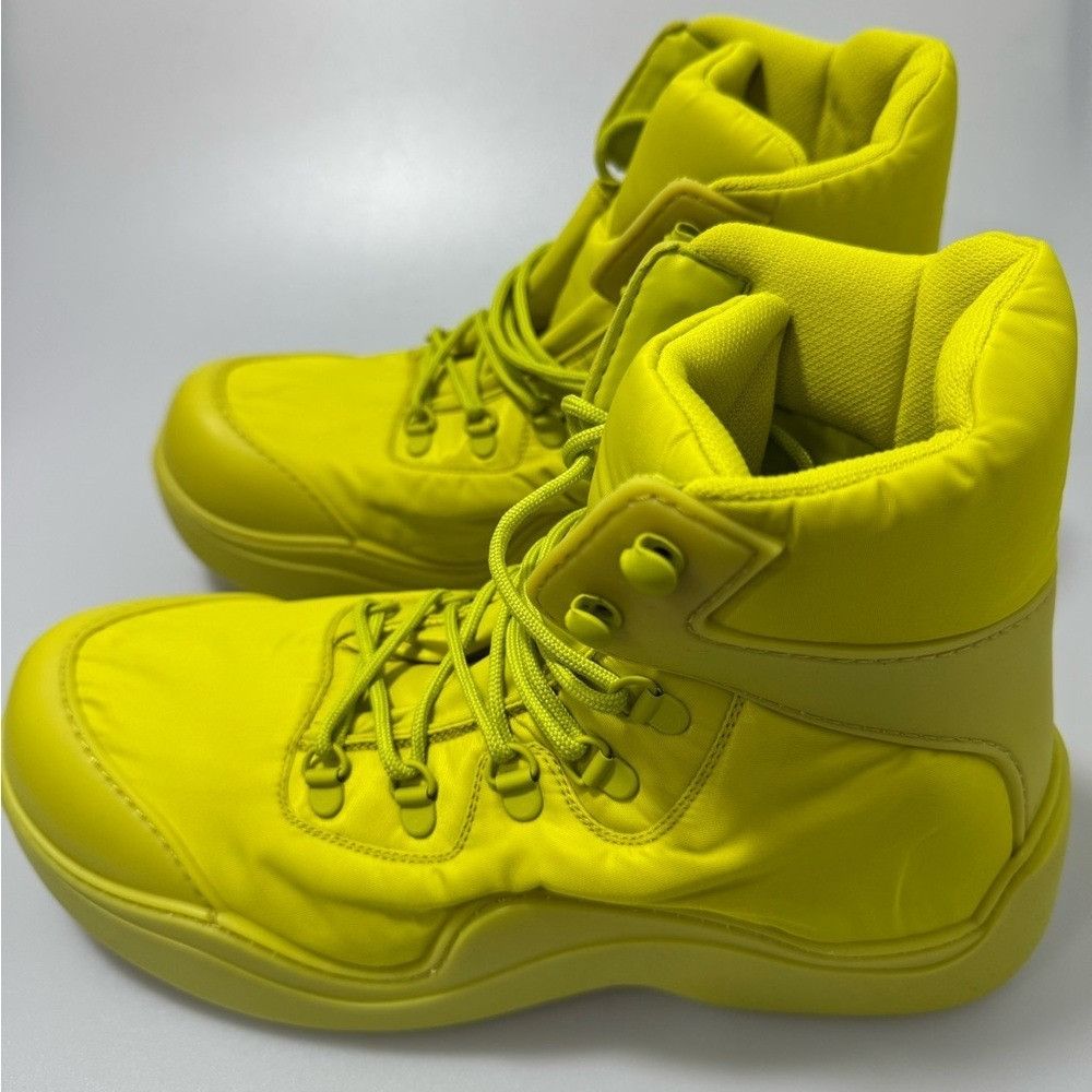 Bottega Veneta Bottega Veneta Puddle Bomber Lace Up Sneakers Boots Kiwi Yel Size US 10 / EU 43 - 2 Thumbnail