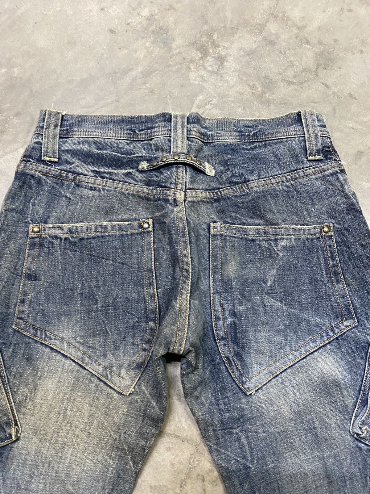 Hysteric Glamour × If Six Was Nine × Tornado Mart Flare Jeans Japanese Coat of Arms Mud Rusty Cargo Jeans Size US 31 - 18 Thumbnail