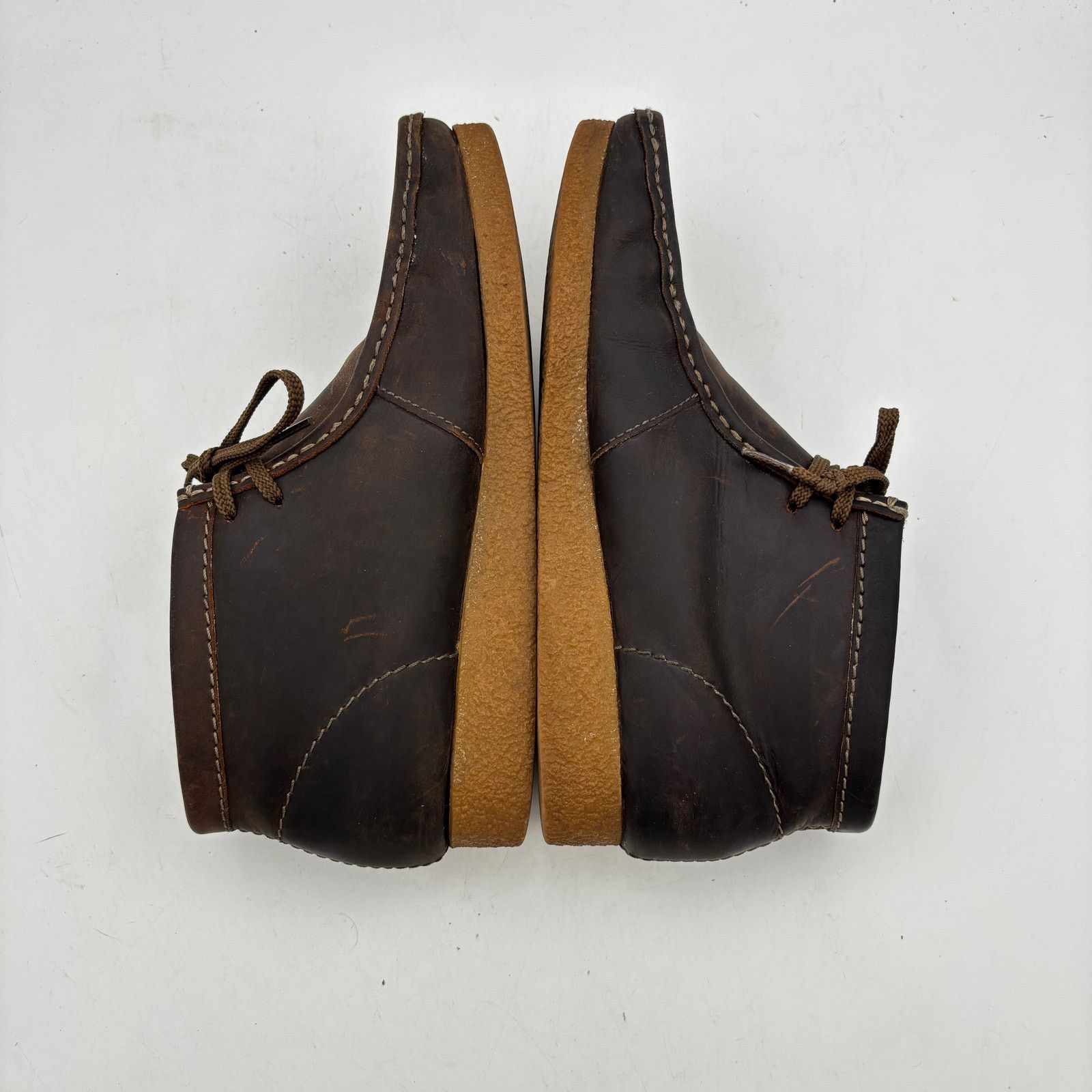 Clarks Clarks Shacre Boots Men's 10.5M Brown Leather Chukka Boots Size US 10.5 / EU 43-44 - 7 Thumbnail