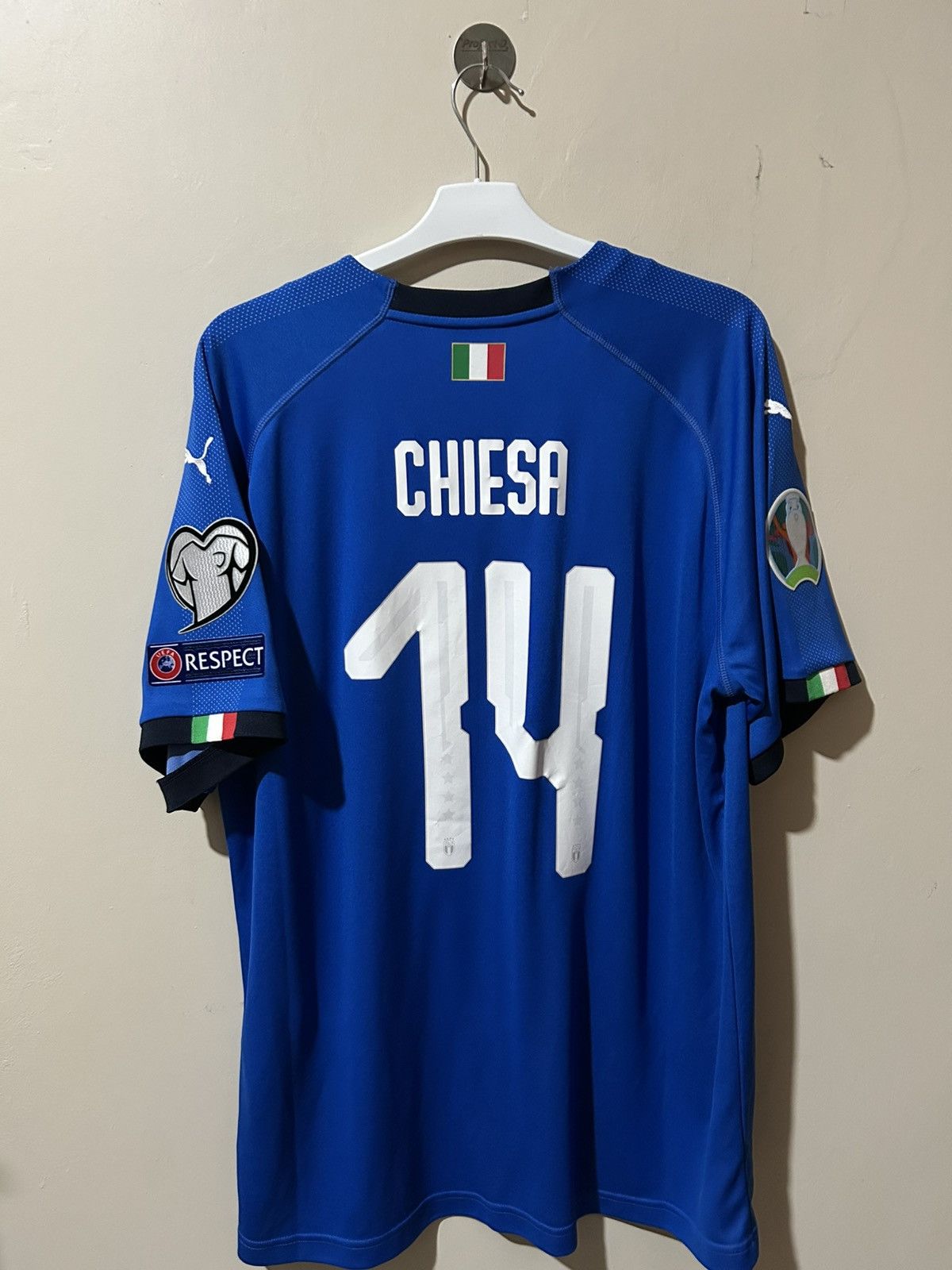 Puma Jersey italy home 2019 frederico chiesa original Size US XXL / EU 58 / 5 - 2 Thumbnail