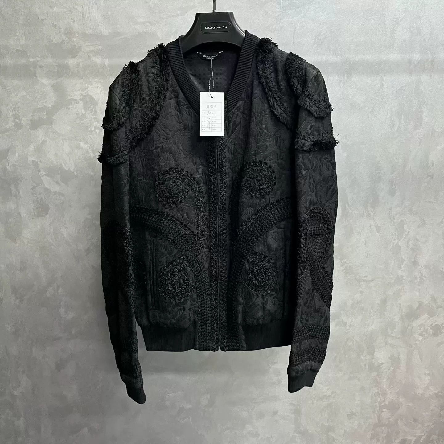 Dolce & Gabbana Dolce & Gabbana Embroidered Black Jacket XS Women Size XS / US 0-2 / IT 36-38 - 1 Thumbnail