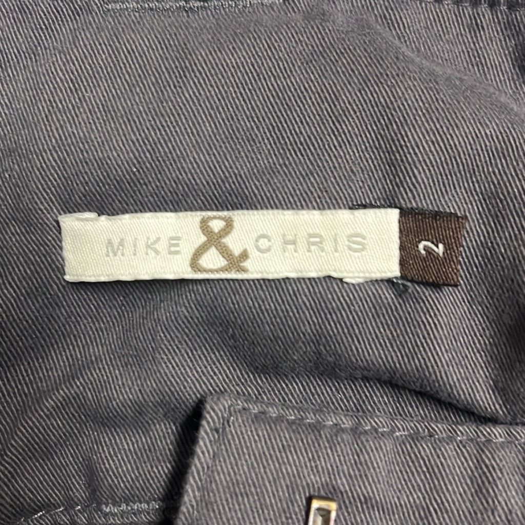 Other Mike & Chris Womens 2 Vintage Y2K Gray Belted 100% Cotton Pa Size 26" / US 2 / IT 38 - 8 Thumbnail