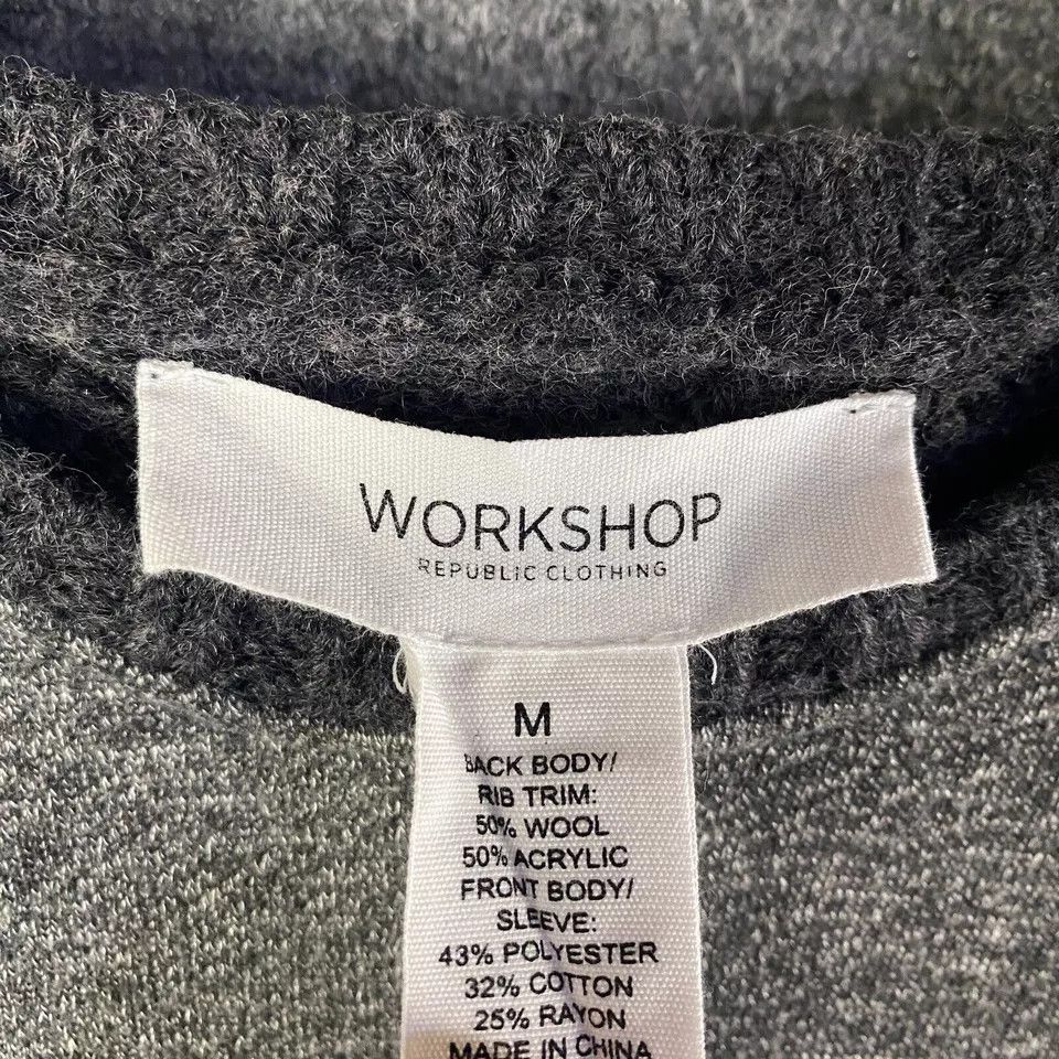 Other Workshop Sweater Women's Medium Pullover Wool Blend Adults Size M / US 6-8 / IT 42-44 - 3 Thumbnail