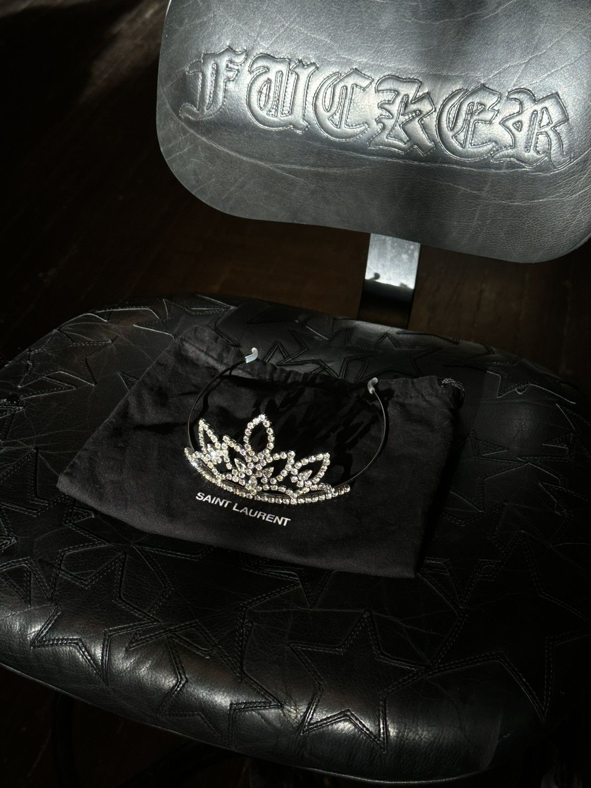 Hedi Slimane × Saint Laurent Paris SAINT LAURANT PARIS 1-5 RUNWAY TIARA HEDI SLIMANE Size ONE SIZE - 2 Thumbnail