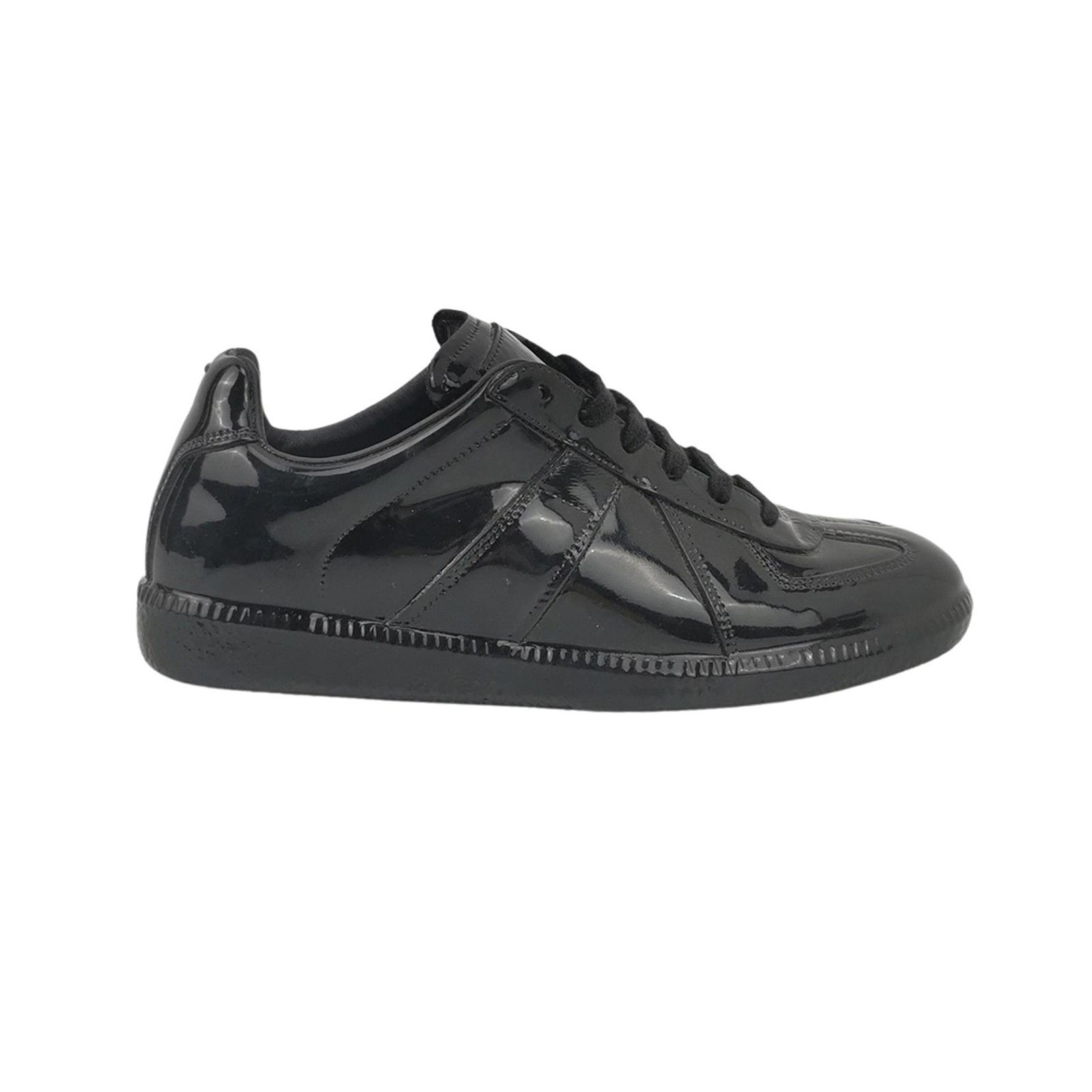 Maison Margiela Maison Margiela Black Patent Replica Sneakers Size 36 Size US 6 / IT 36 - 1 Thumbnail