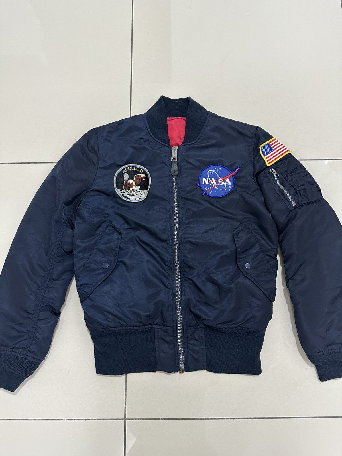 Alpha Industries Alpha Industries Ma-1 Flight Jacket Apollo NASA USA Design Size US S / EU 44-46 / 1 - 3 Thumbnail