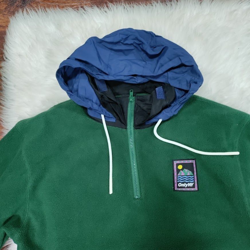 Only NY Vintage Only NY Mens M Long Sleeve Kangaroo Pocket Fleece Pu Size US M / EU 48-50 / 2 - 6 Thumbnail