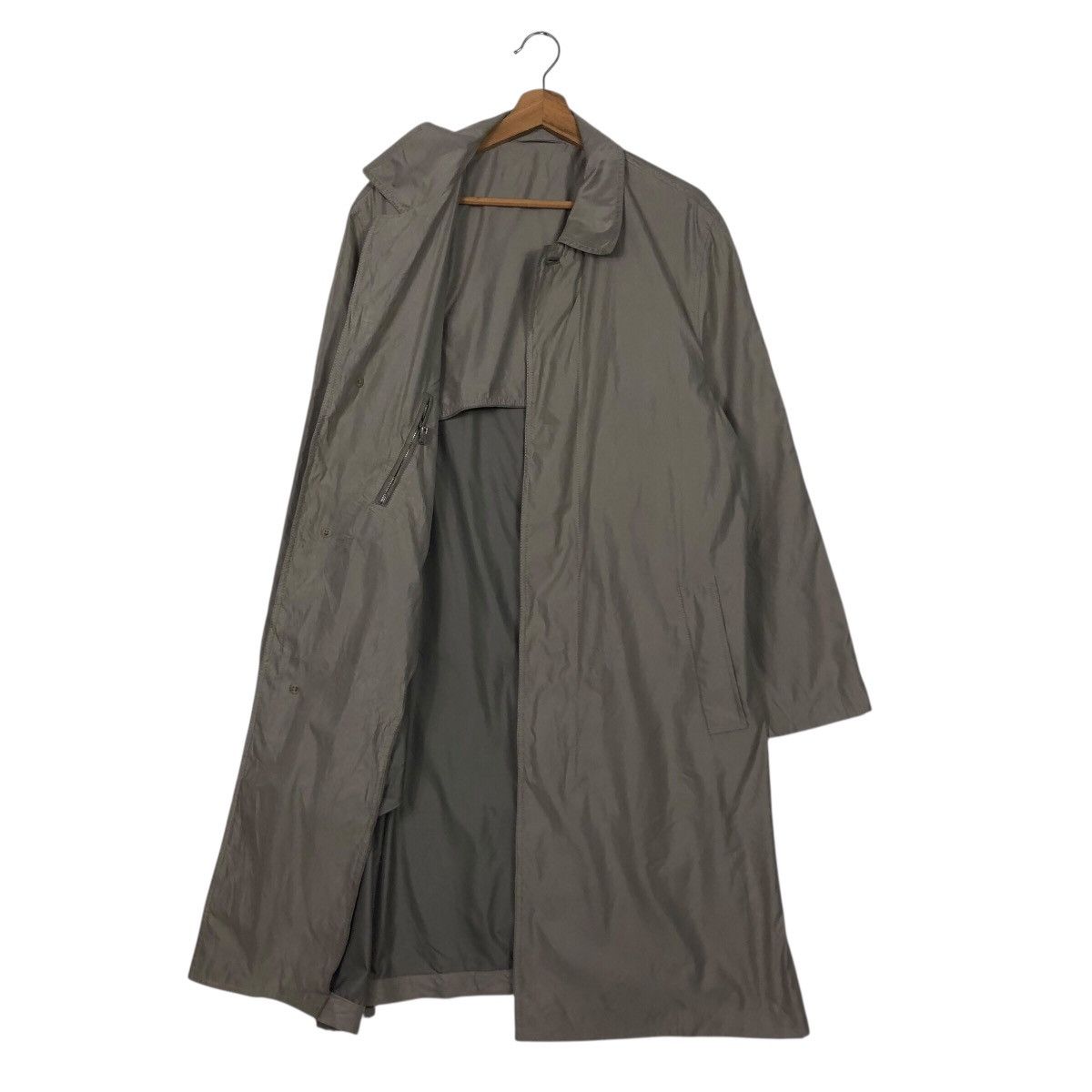 📌Vintage Long Jacket Genuine Pelle Leather Ermenegildo Zegna