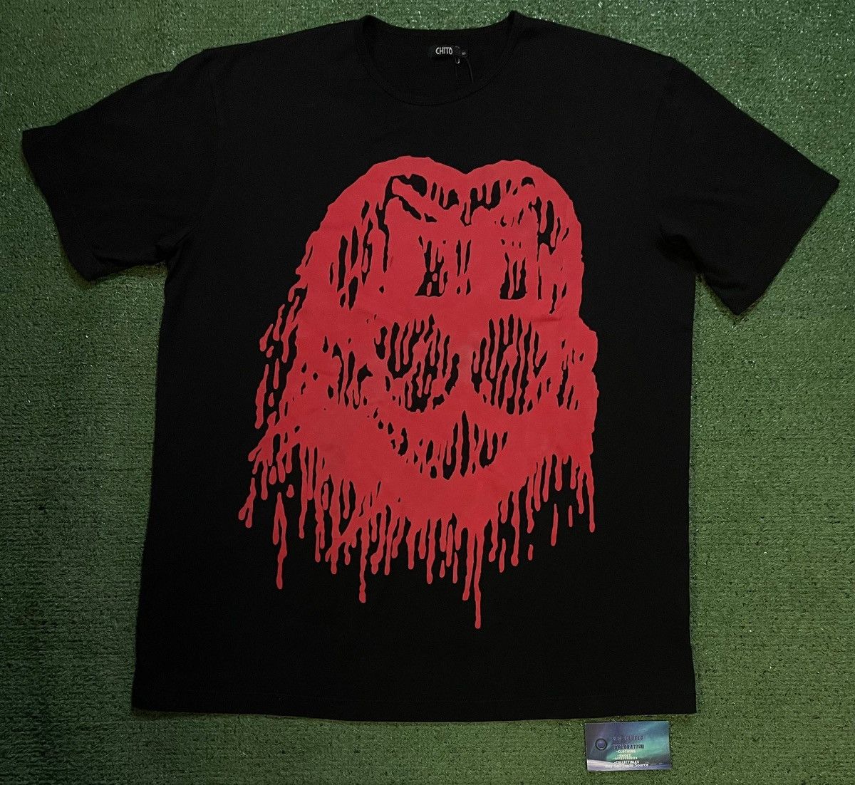 Chito CHITO black & red drip tee Size US L / EU 52-54 / 3 - 1 Thumbnail