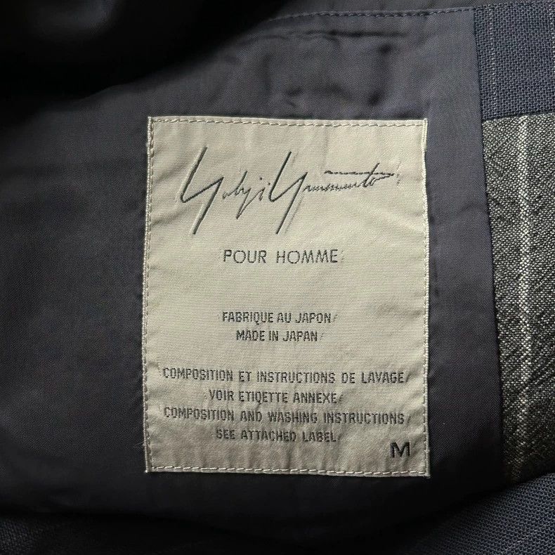 Yohji Yamamoto Yohji Yamamoto size m 94 SS striped patchwork wool blazer Size 36R - 6 Thumbnail