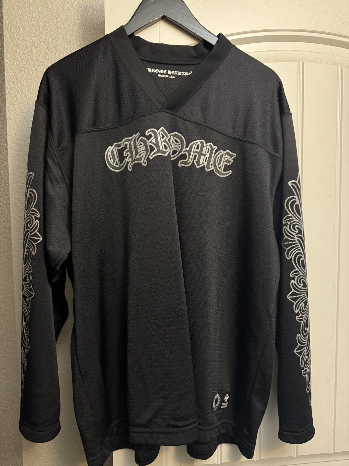 Chrome Hearts long sleeve jersey black sz large