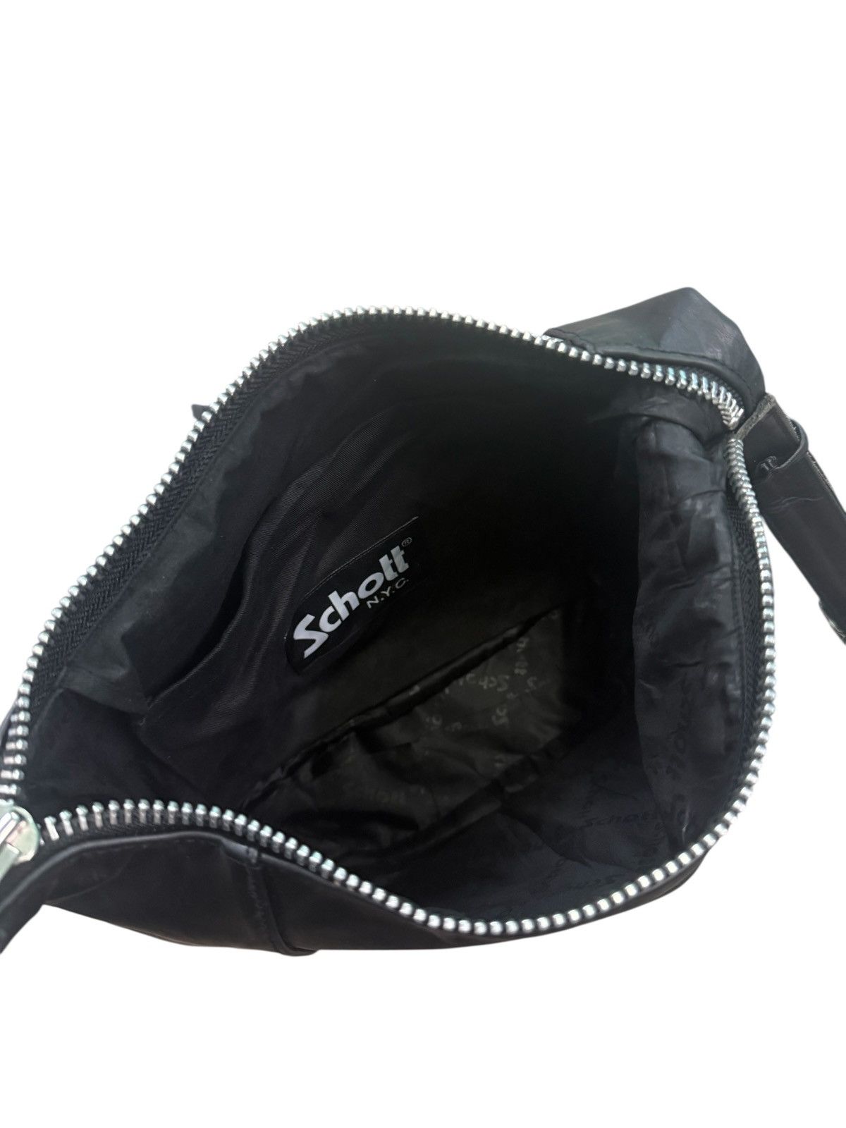 Schott RARE SCHOTT RIDERS LEATHER CROSSBODY BAG Size ONE SIZE - 20 Thumbnail