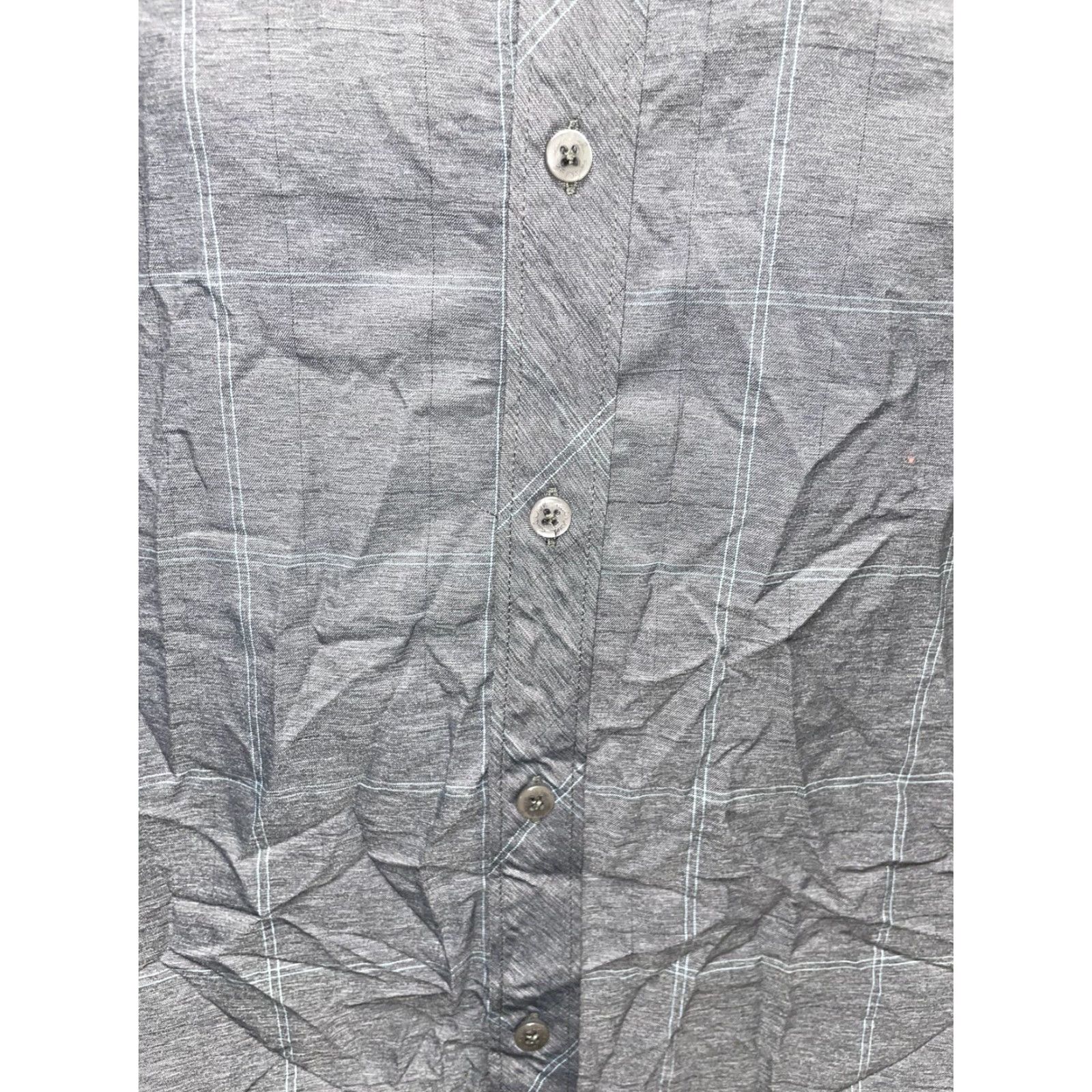 TravisMathew Travis Mathew Shirt Plaid Gray Mens M Short Sleeve Button-Up Regular Sized Shirt Men Gray Plaid Shirt M Mens Size US M / EU 48-50 / 2 - 4 Thumbnail