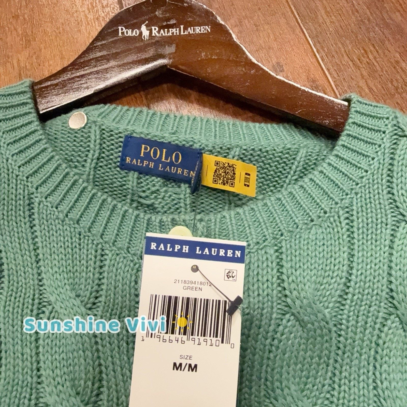 Ralph Lauren NEW Ralph Lauren Polo Women Cotton Cardigan Sweater Green M Size M / US 6-8 / IT 42-44 - 5 Thumbnail