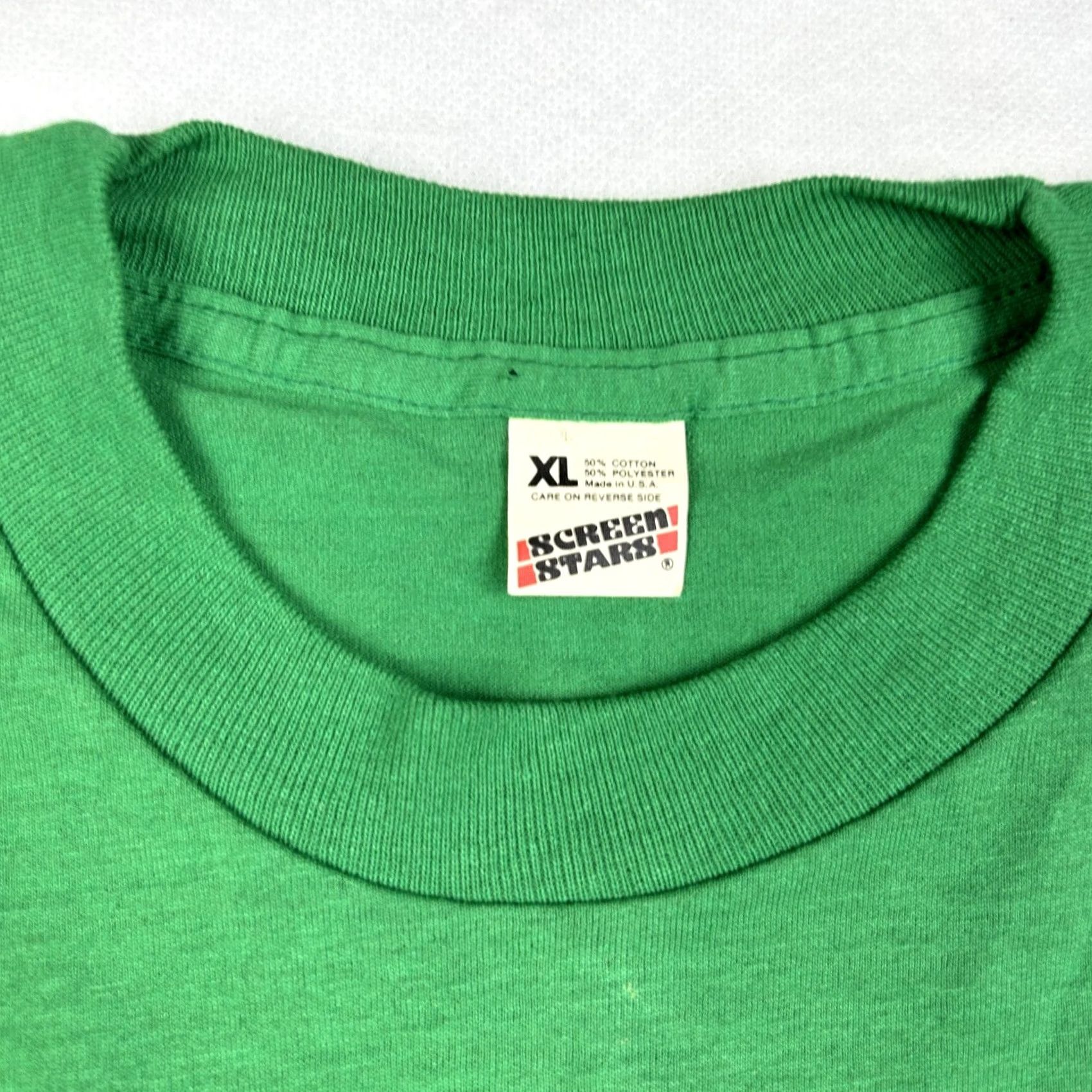 Vintage VINTAGE Irish by Marriage T-Shirt L Men's Green 80s St. Patrick’s Day Screen Stars Short Sleeve Cotton Blend Shirt Mens Size US L / EU 52-54 / 3 - 6 Thumbnail