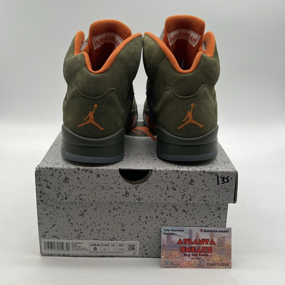 Jordan Brand Air Jordan 5 Olive Size US 8 / EU 41 - 3 Thumbnail