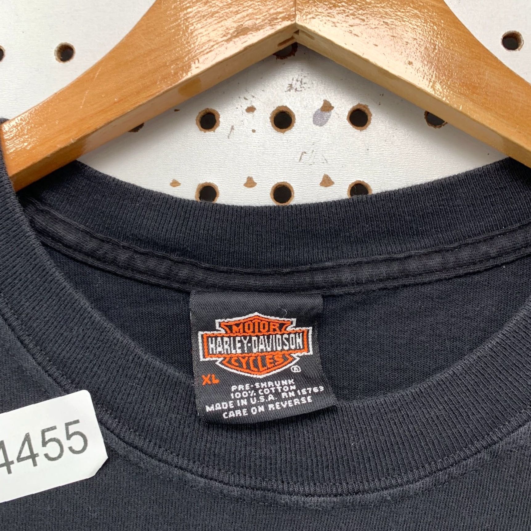 Harley Davidson Harley-Davidson Vintage Alamo Texas USA Motorcycle Logo T Shirt Mens XL Black Made USA 90s Size US XL / EU 56 / 4 - 5 Thumbnail