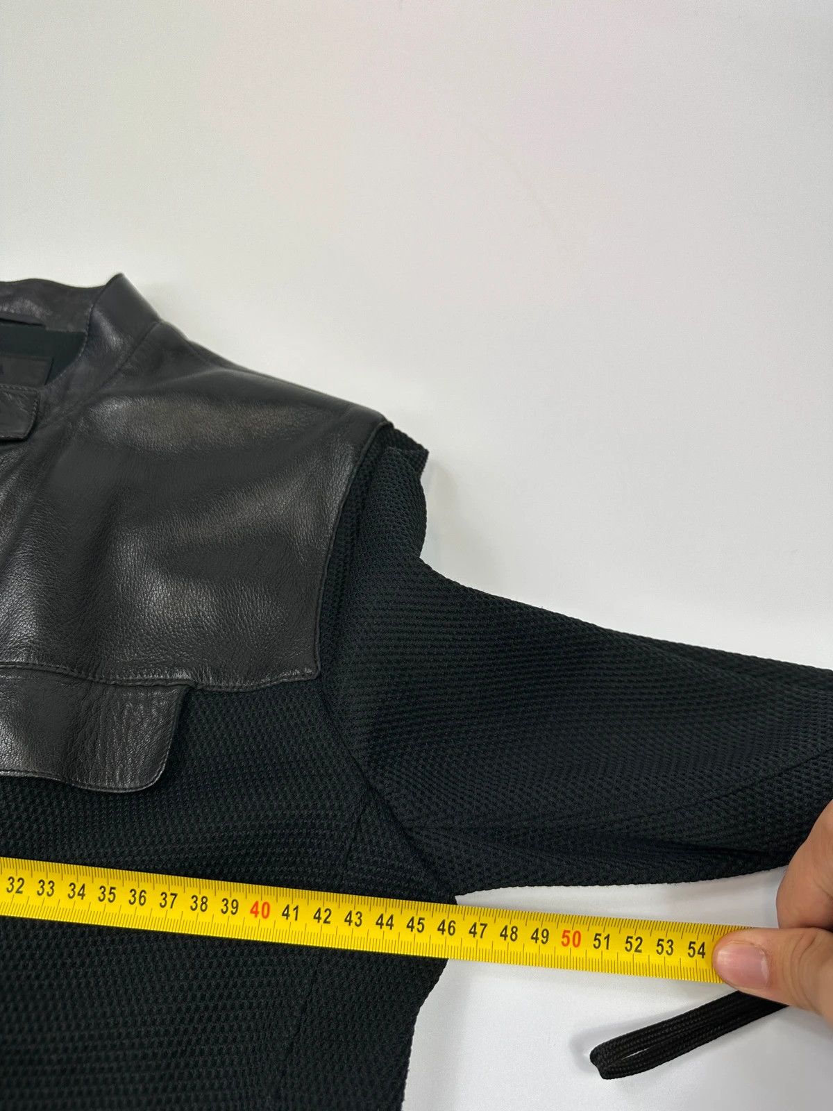 Prada Prada Milano FW1999 Black Mesh & Leather Jacket Size M / US 6-8 / IT 42-44 - 15 Thumbnail