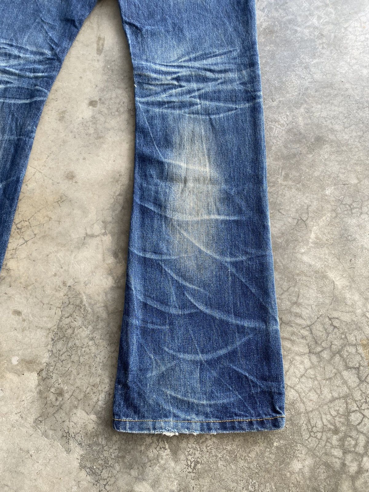Hysteric Glamour × Japanese Brand × Tornado Mart Flare Jeans DPSR Mud Rusty Distressed Denim Size US 32 / EU 48 - 3 Thumbnail
