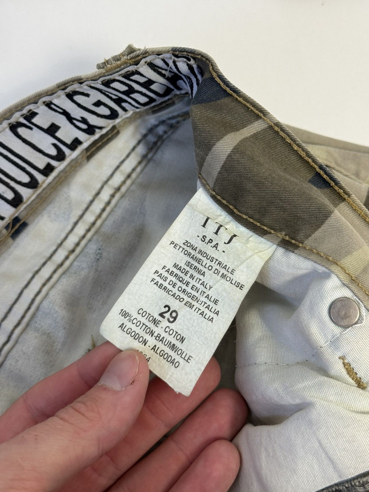 Dolce & Gabbana Dolce & Gabbana Vintage Women’s Shorts Camo style 90’s Size 29" - 12 Thumbnail