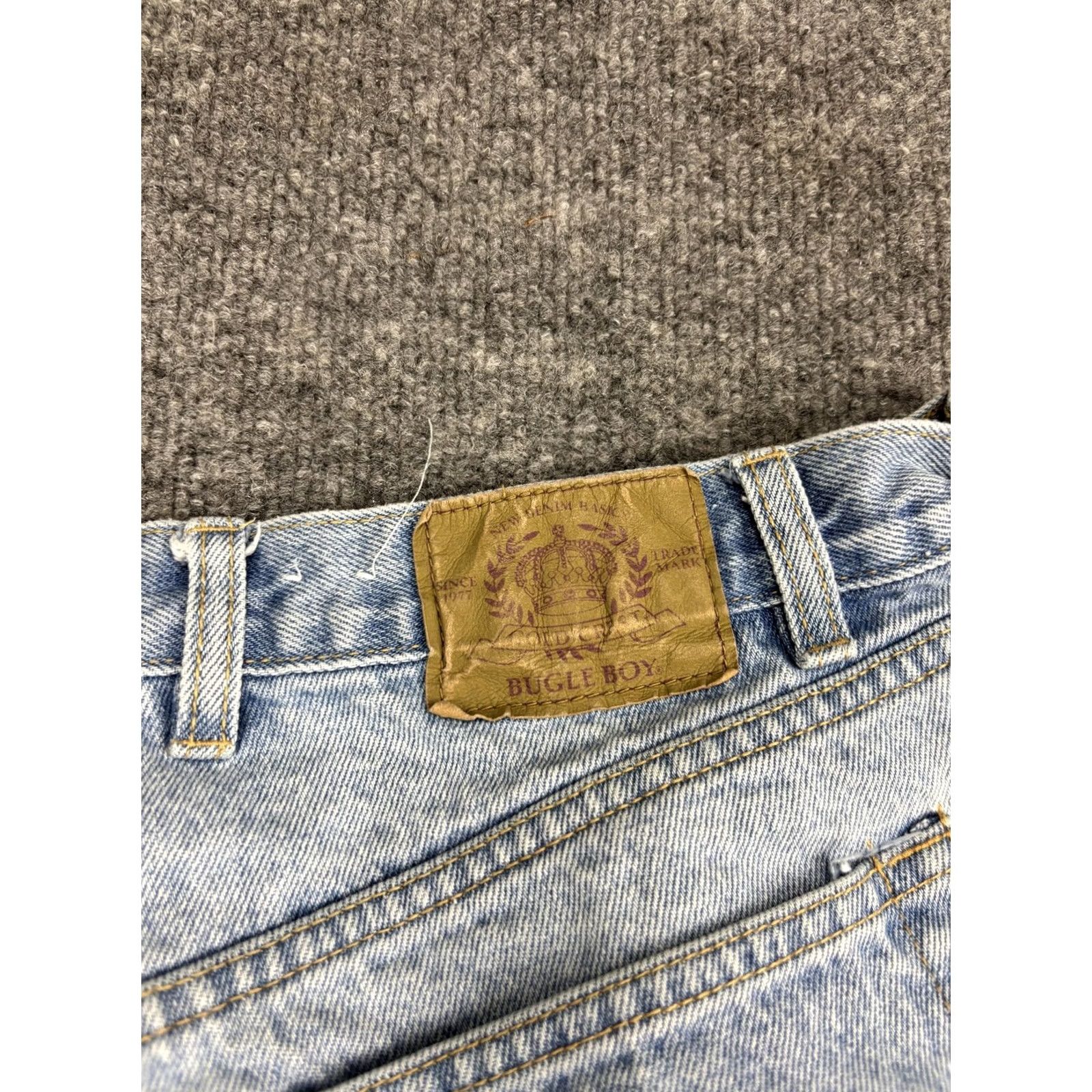 Bugle Boy VINTAGE Bugle Boy Jeans Men's 36x29 Light Wash Baggy Fit Denim Straight Pockets Logo 100% Cotton Baggy Mens Size US 36 / EU 52 - 8 Thumbnail