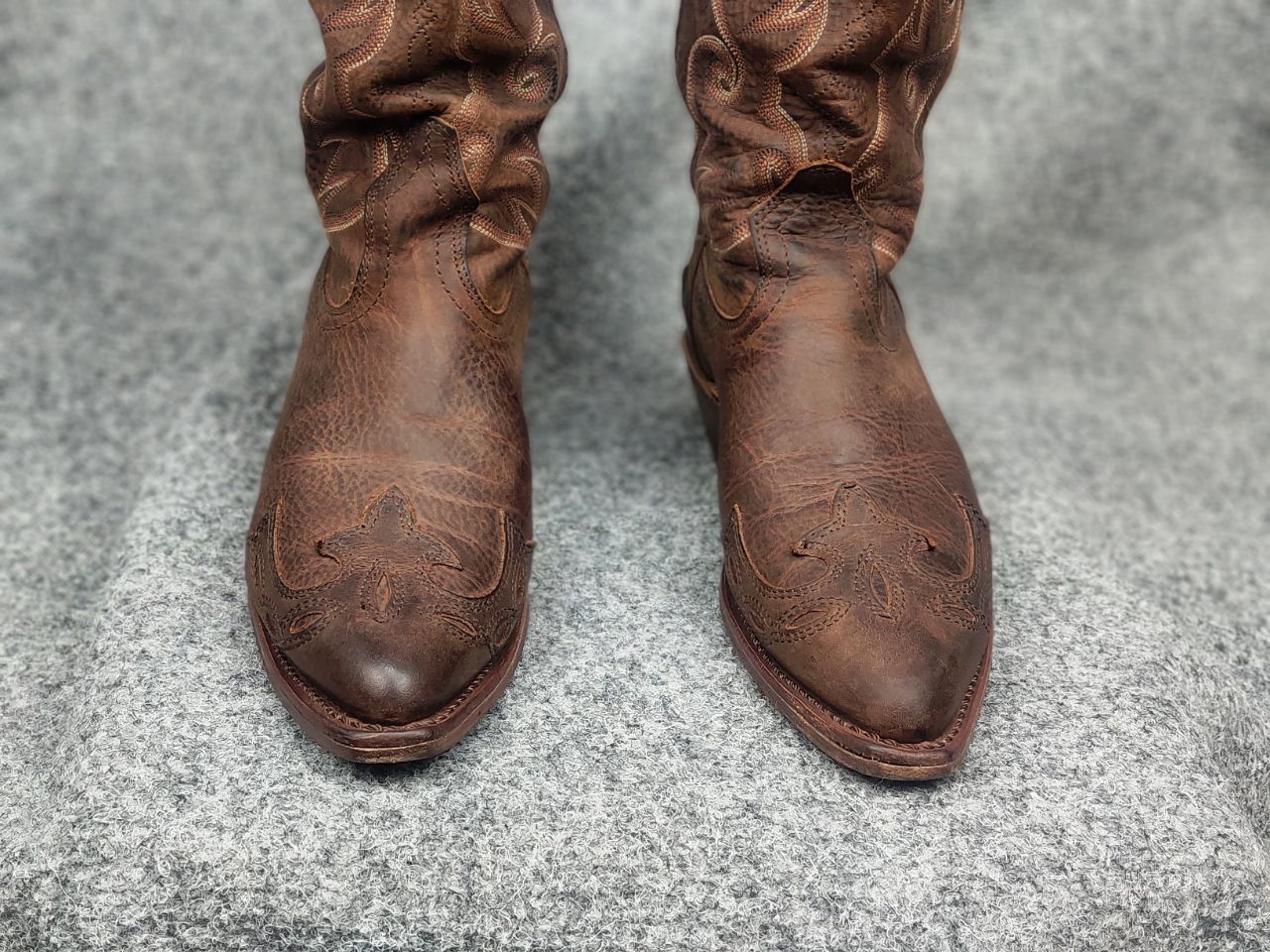 Boulet Vintage Boulet Canada Made Brown Western Cowboy W Boots Size US 7.5 / IT 37.5 - 8 Thumbnail