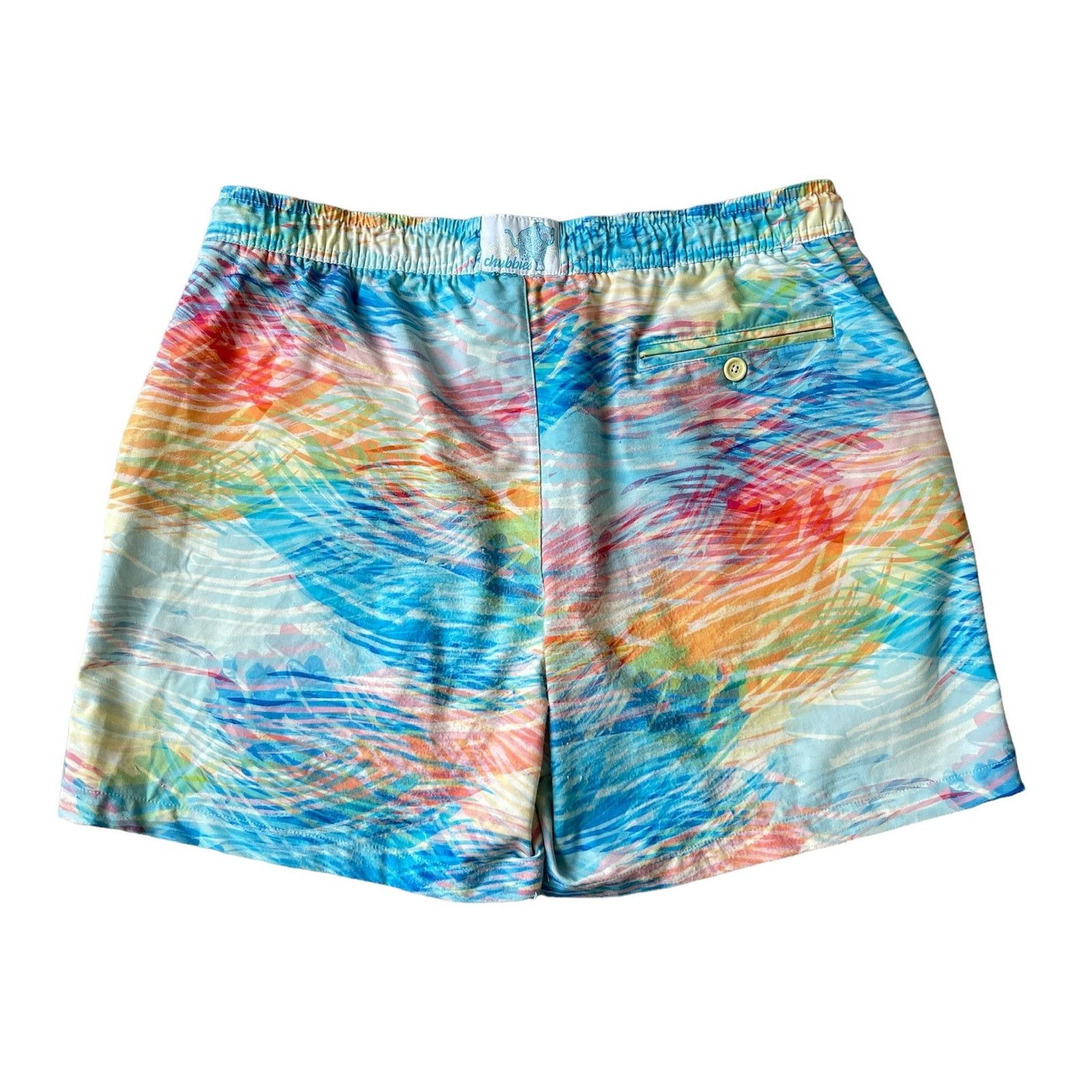 Chubbies Chubbies Abstract Watercolor Lined Swim Trunks Drawstring Size US 32 / EU 48 - 2 Thumbnail